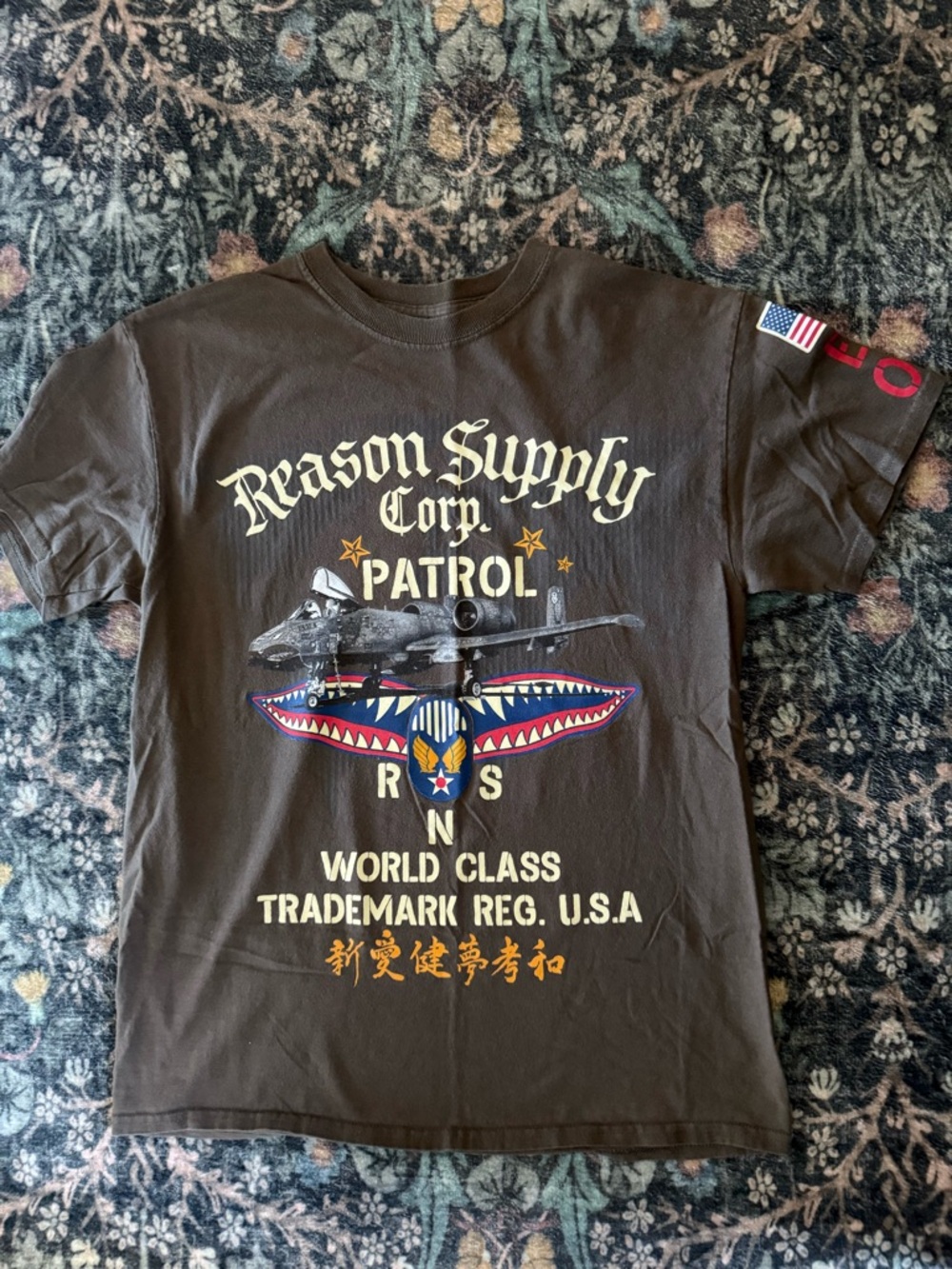 Reason Supply Corp Patrol Graphic T-Shirt Medium
